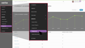 current academic year logins by month report